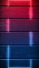 📱光る赤・青のライト 木の板 ZenFone 7 Pro 壁紙・待ち受け