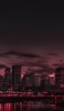 📱夜 赤く光る高層ビル群 ZenFone 7 Pro 壁紙・待ち受け