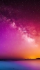 📱紫色の銀河と海 ZenFone Max Pro (M2) 壁紙・待ち受け