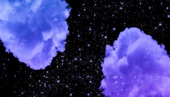 📱黒の銀河 青・紫の雲 Mi 11 Lite 5G 壁紙・待ち受け