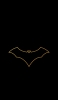 📱金色のバットマンのロゴ AQUOS sense5G 壁紙・待ち受け