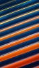 📱青・オレンジの斜線 グランジ Galaxy A32 5G 壁紙・待ち受け