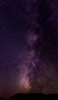 📱無数の星 紫がかった銀河 山のシルエット ZenFone Max Pro (M2) 壁紙・待ち受け