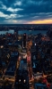 📱海沿いの夜の大都会 俯瞰視点 ZenFone Max Pro (M2) 壁紙・待ち受け