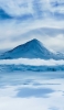 📱青空と雲から突き出る雪山 ZenFone Max Pro (M2) 壁紙・待ち受け