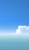 📱綺麗な夏空と白い雲と穏やかな海 Xperia 10 II 壁紙・待ち受け