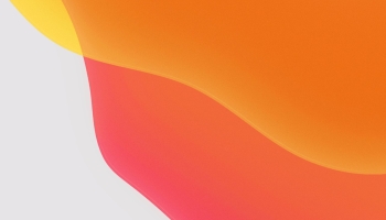 📱淡いオレンジ・紫の変則的なテクスチャー iPhone 12 Pro Max 壁紙・待ち受け