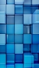 📱綺麗な青い立体的なキューブ Xperia 5 II 壁紙・待ち受け
