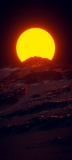📱赤い太陽と荒涼とした土地 Redmi Note 9S 壁紙・待ち受け