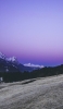 📱薄紫の空と雪山と大地 OPPO A5 2020 壁紙・待ち受け
