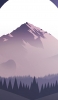 📱月と岩山と森のイラスト Redmi Note 9S 壁紙・待ち受け