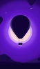📱月と気球 イラスト 紫 ZenFone 7 Pro 壁紙・待ち受け