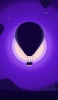 📱月と気球 イラスト 紫 OPPO A5 2020 壁紙・待ち受け