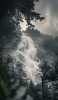 📱山頂から流れ落ちる荘厳な滝 ZenFone 7 Pro 壁紙・待ち受け