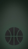 📱シンプル 緑の背景 黒いバスケットボール OPPO Reno A Android 壁紙・待ち受け