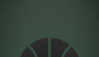 📱深緑の背景 黒いバスケのボール ROG Phone 3 Android 壁紙・待ち受け