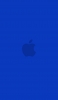 📱ビビッド・ブルー アップルのロゴ iPhone 6 壁紙・待ち受け