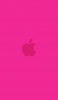 📱ビビッド・ピンク アップルのロゴ iPhone 6 壁紙・待ち受け