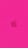 📱ビビッド・ピンク アップルのロゴ Android One S8 壁紙・待ち受け