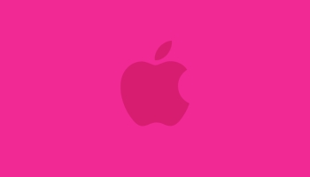 📱ビビッド・ピンク アップルのロゴ Redmi 9T 壁紙・待ち受け