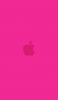 📱ビビッド・ピンク アップルのロゴ iPhone 13 壁紙・待ち受け