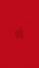 📱ビビッド・レッド アップルのロゴ iPhone SE (第2世代) 壁紙・待ち受け