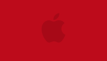 📱ビビッド・レッド アップルのロゴ Redmi Note 9T 壁紙・待ち受け