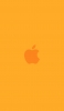 📱ビビッド・イエロー アップルのロゴ iPhone 6 壁紙・待ち受け