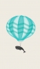 📱鯨と気球のイラスト AQUOS sense4 basic 壁紙・待ち受け