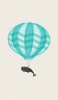 📱鯨と気球のイラスト iPhone 13 mini 壁紙・待ち受け