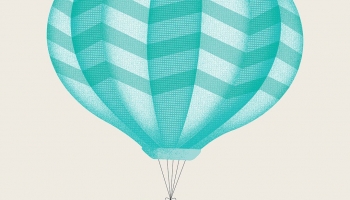 📱鯨と気球のイラスト iPhone 13 mini 壁紙・待ち受け