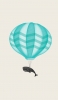 📱鯨と気球のイラスト Xperia 8 Lite 壁紙・待ち受け