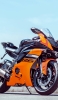 📱YAMAHA R6 オレンジのバイク motorola edge 20 fusion 壁紙・待ち受け
